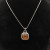 David Yurman 14mm Cushion-Cut Center Stone Necklace with Champagne Pav&Atilde;&copy;