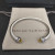 David Yurman 5mm Cable Rotating Pav&Atilde;&copy; Yellow Diamond Bracelet