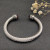 David Yurman 7mm Cable Bracelet with Rotating Red Pav&Atilde;&copy; End Caps