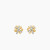 David Yurman Gold 11mm Pav&Atilde;&copy; Cross Stud Earrings
