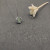 David Yurman 7mm Cable Twist Square Green Diamond Pendant Necklace, 1.5mm Chain, Length 45cm + 5cm