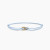 David Yurman Light Blue Double Ring Nylon Cord Bracelet