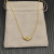 David Yurman Gold 16.2mm Small Link Pendant Necklace