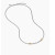 David Yurman Gold and Silver Bezel Smile Necklace, 2mm Chain, 45+5cm Adjustable Length