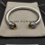 David Yurman 7mm Cable Cuff Bracelet with Rotating End Caps Yellow Diamonds