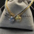 David Yurman Silver Half Pav&Atilde;&copy; Diamond Necklace, 3mm Chain, 50+5cm Adjustable Length