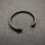 David Yurman 5mm Black Colorful Enamel Cuff Bracelet, Fits Wrist Size 16cm - 20cm