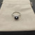 David Yurman Four-Prong Square Black Diamond Ring