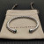 David Yurman 6mm Sterling Silver Malachite Cable Cuff Bracelet