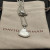 David Yurman Silver Heart White Mother-of-Pearl Necklace, 2mm Chain, 45+5cm Adjustable Length