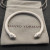David Yurman 5mm White Colorful Enamel Cuff Bracelet, Fits Wrist Size 16cm - 20cm