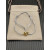David Yurman Grey Double Ring Gold Nylon Cord Bracelet