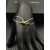David Yurman Grey Double Ring Gold Nylon Cord Bracelet