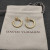 David Yurman Gold Petite Single Twisted Cable Hoop Earrings