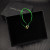 David Yurman Green Double Ring Nylon Cord Bracelet