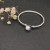 David Yurman Silver 3mm Pearl Cable Cuff Bracelet