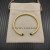 David Yurman 4mm Gold Deep Blue Sapphire Diamond Bangle Bracelet