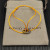 David Yurman Yellow Double Ring Nylon Cord Bracelet