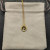 David Yurman Silver Diamond Letter F Round Pendant Necklace, Length 42cm + 3cm + 3cm