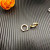 David Yurman Gold White Diamond Renaissance Cable Earrings
