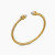David Yurman Gold 4mm Pav&Atilde;&copy; Diamond Geometric Edge Bracelet, Fits Wrist Sizes 16&acirc;20cm