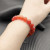 David Yurman 8mm Stretch Red Agate Bracelet