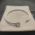 David Yurman 3mm Cable Classic Four-Point White Agate Diamond Cuff Bracele