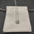 David Yurman 7mm Cable Twist Square Champagne Diamond Pendant Necklace, 1.5mm Chain, Length 45cm + 5cm