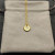 David Yurman Gold Diamond Initial S Disc Pendant Necklace