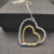 David Yurman 38mm Gold and Silver Double Heart Necklace