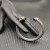David Yurman 7mm Gold-Tone End Caps Sterling Silver Cable Cuff Bracelet Black Diamonds