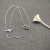 David Yurman Gold and Silver Double Heart Clasp Pendant Necklace, 1.5mm Chain, Length 45cm + 5cm