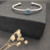 David Yurman 4mm Square Pav&Atilde;&copy; Cable Bracelet with Blue Diamonds