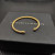 David Yurman 4mm Gold Round End Bracelet