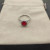 David Yurman Four-Prong Square Red Diamond Ring