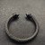 David Yurman 7mm Black Colorful Enamel Cuff Bracelet, Fits Wrist Size 16cm - 20cm