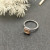 David Yurman Four-Prong Square Champagne Diamond Ring