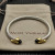 David Yurman 5mm Gold End Sterling Silver 5-Row Pav&Atilde;&copy; Black Diamond Bracelet