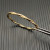 David Yurman 4.4mm Gold Small Infinity Interwoven Bangle Bracelet