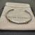 David Yurman Gold and Silver 3mm Gold Wire Cuff Bracelet, Fits Wrist Size 15cm - 18cm