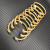 David Yurman 5mm Gold-Tone Cable Cuff Bracelet Yellow Diamonds