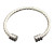 David Yurman Silver 4mm Three-Row Double End Cuff Bracelet