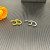 David Yurman Gold White Diamond Renaissance Cable Earrings