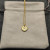 David Yurman Silver Diamond Letter K Round Pendant Necklace, Length 42cm + 3cm + 3cm
