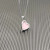 David Yurman Silver Heart Pink Opal Necklace, 2mm Chain, 45+5cm Adjustable Length