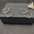 David Yurman X Cable Hoop Earrings Silver