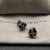 David Yurman 11mm Hexagon Diamond Black Onyx Stud Earrings