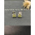 David Yurman 8mm Four-Prong Green Diamond Stud Earrings