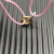 David Yurman Pink Double Ring Nylon Cord Bracelet