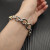 David Yurman 8mm Gold and Silver Mercer Multi-Ring Bracelet